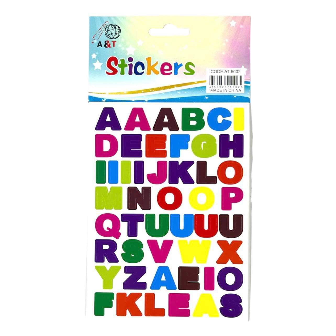 A&T Stickers English Letters || ستيكرز احرف انجليزي اطلس – Maktabakw