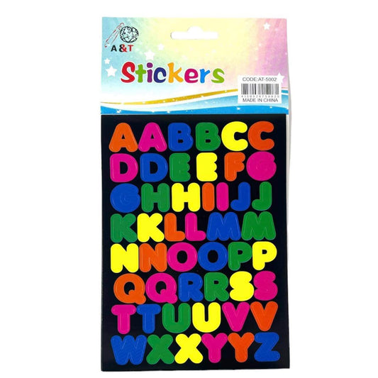 A&T Stickers English Letters Black Background || ستيكرز احرف انجليزي اطلس خلفية سوداء