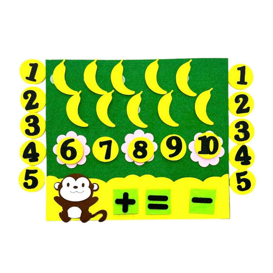 Felt Fabric Games Monkey & Bananas || العاب جوخ القرد والموز