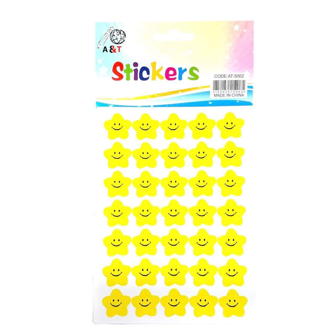 A&T Stickers Smiley Stars || ستيكرز نجوم سمايلي اطلس