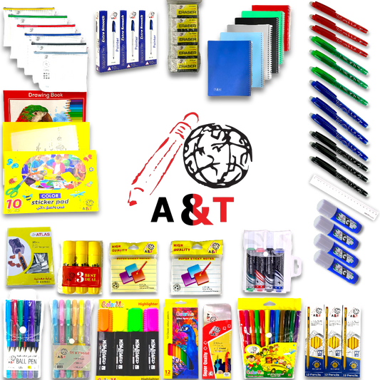 A&T Stationery Offer 60 Pcs || عرض القرطاسية من اي اند تي ٦٠ قطعة