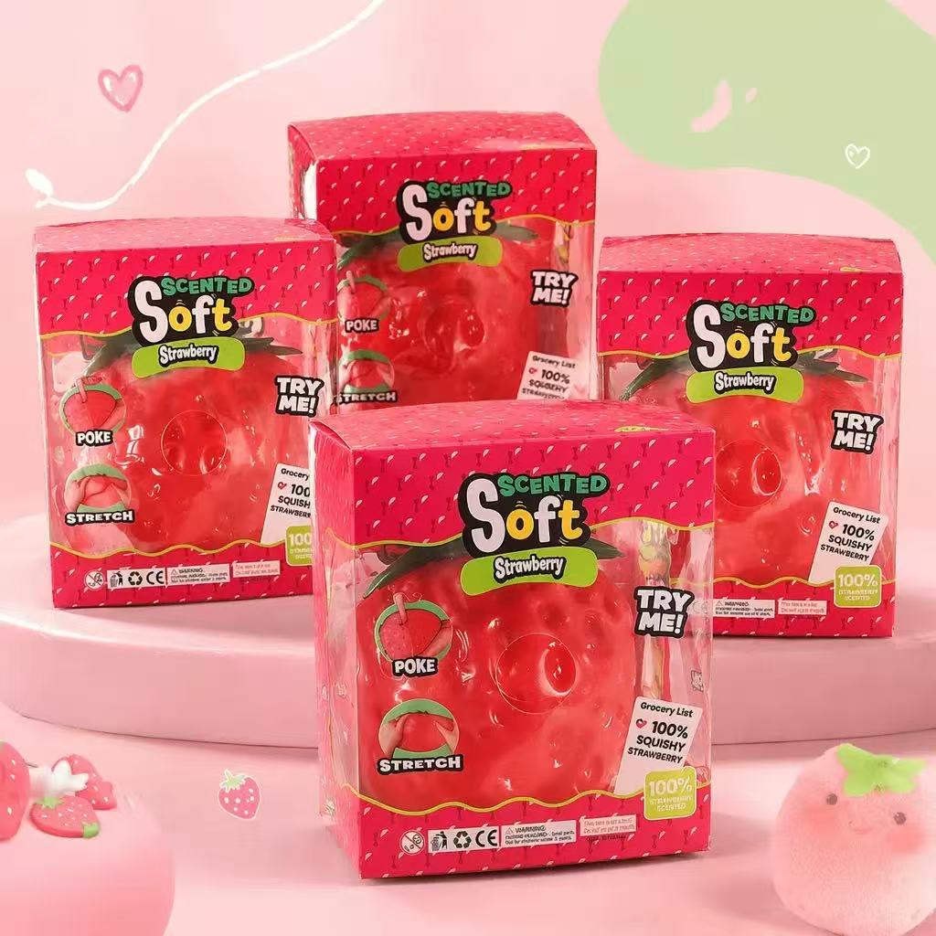 Strawberry Large Size Squishy || سكوشي فراولة حجم كبير