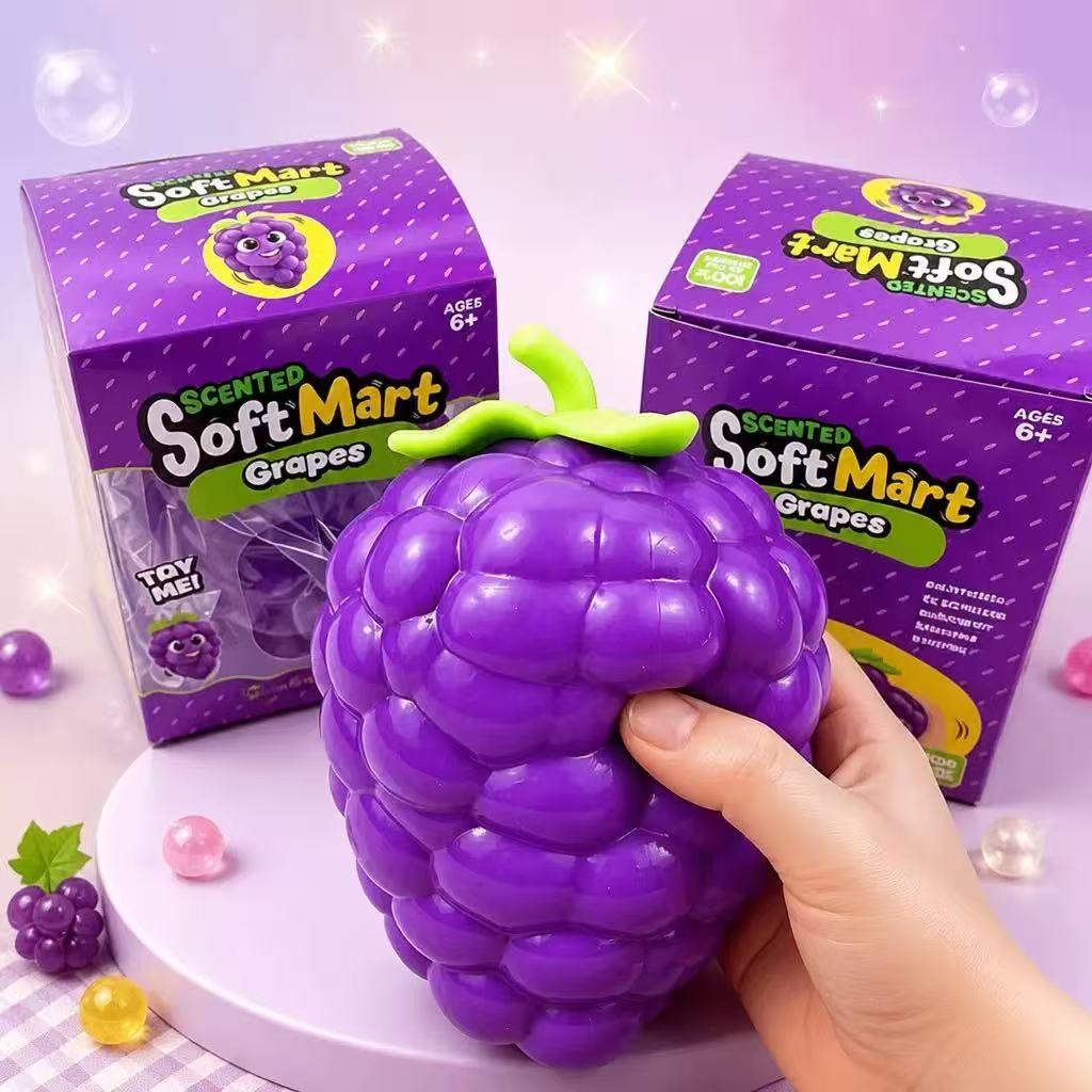 Soft Mart Squishy Grapes || سكوشي عنب حجم كبير