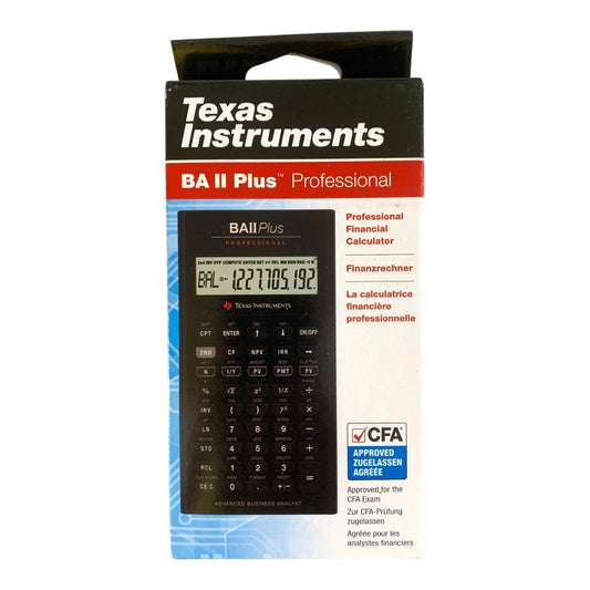 Texas Instruments BA II Plus Professional Financial Calculator