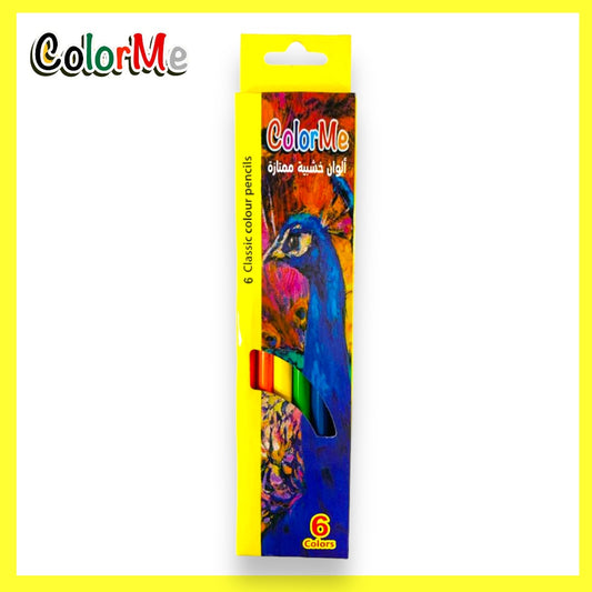 Color Me Coloring Pencils 6 Colors || الوان خشبية كولور مي ٦ لون 