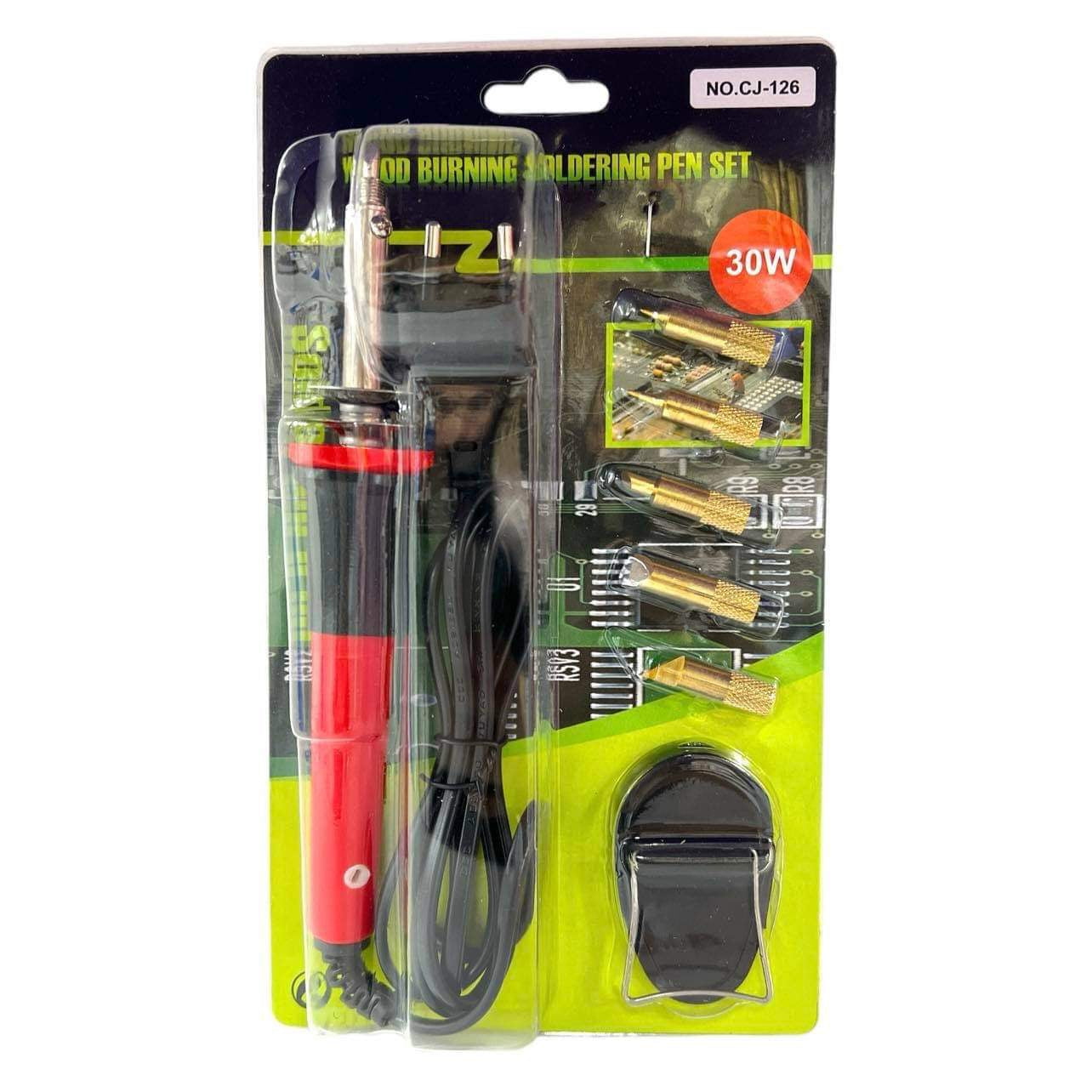 Wood Burning Soldiering Pen Set 30W || طقم جهاز حرق الخشب ٣٠ واط 