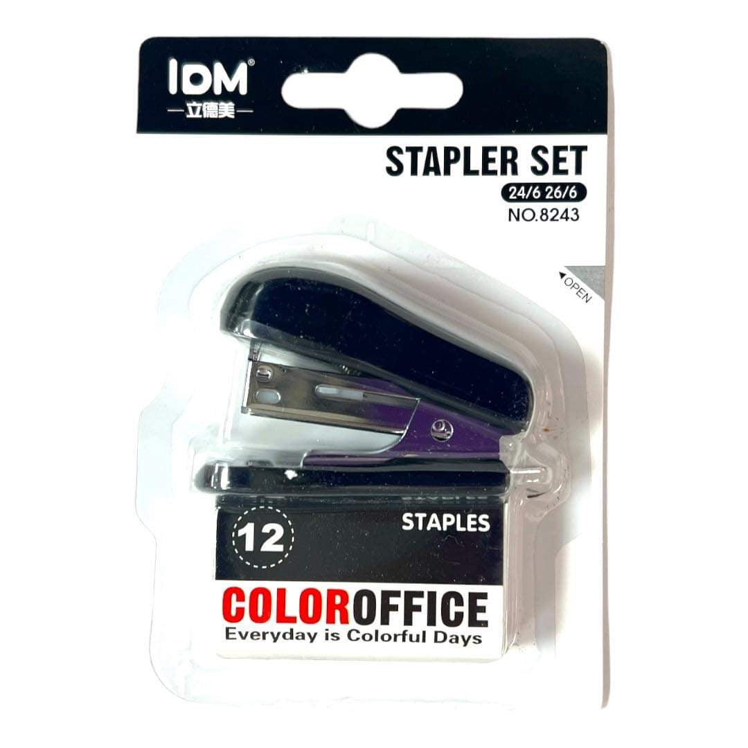 Stapler Set 8243 || طقم دباسة ملونة ٨٢٤٣