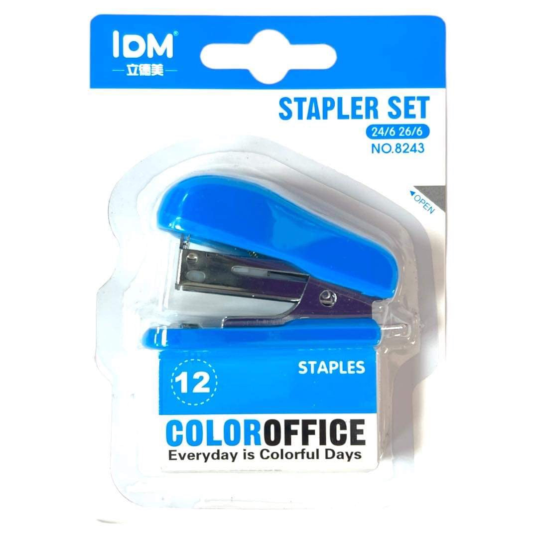 Stapler Set 8243 || طقم دباسة ملونة ٨٢٤٣