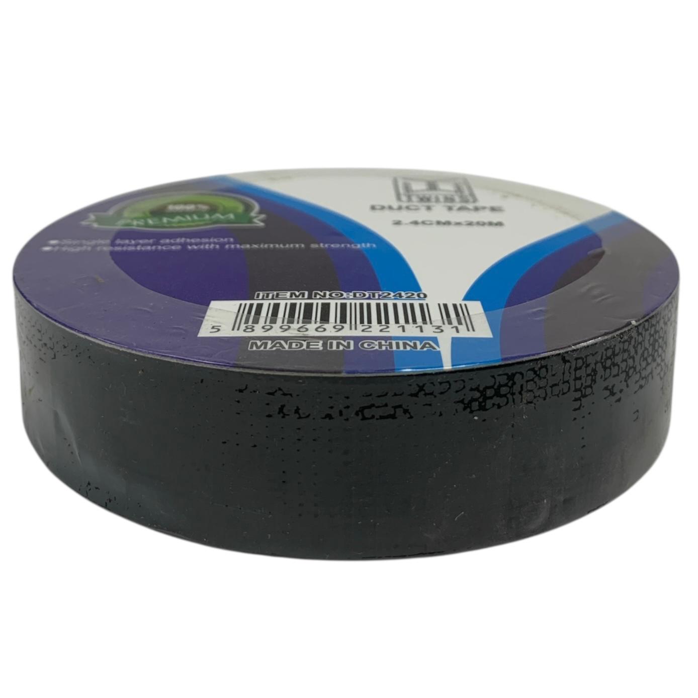 A&T Twins Duct Tape 2.4 cm x 20 M Small Size Black Color || تيب قماش توينز اي اند تي لون اسود حجم صغير ٢.٤ سم * ٢٠ متر