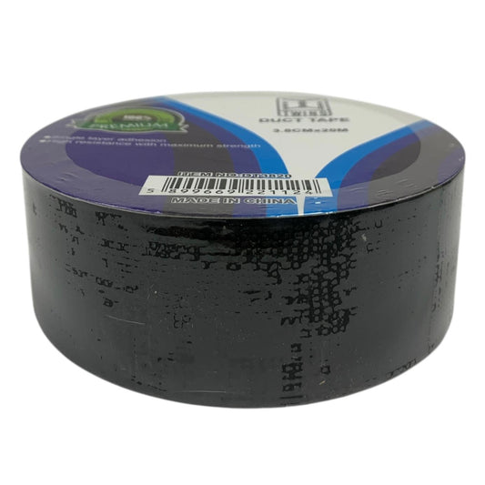 A&T Twins Duct Tape 3.8 cm x 20 M Medium Size Black Color || تيب قماش توينز اي اند تي لون اسود حجم وسط ٣.٨ سم * ٢٠ متر