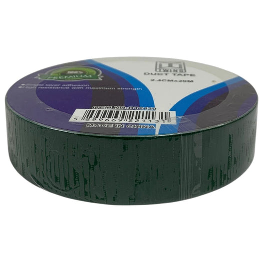 A&T Twins Duct Tape 2.4 cm x 20 M Small Size Green Color || تيب قماش توينز اي اند تي لون اخضر حجم صغير ٢.٤ سم * ٢٠ متر