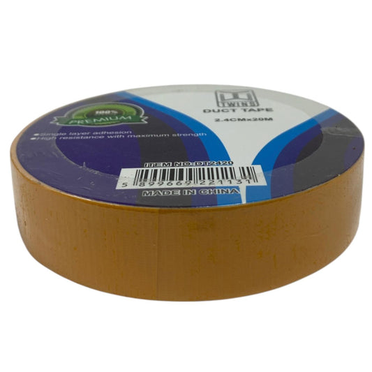 A&T Twins Duct Tape 2.4 cm x 20 M Small Size Yellow Color || تيب قماش توينز اي اند تي لون اصفر حجم صغير ٢.٤ سم * ٢٠ متر