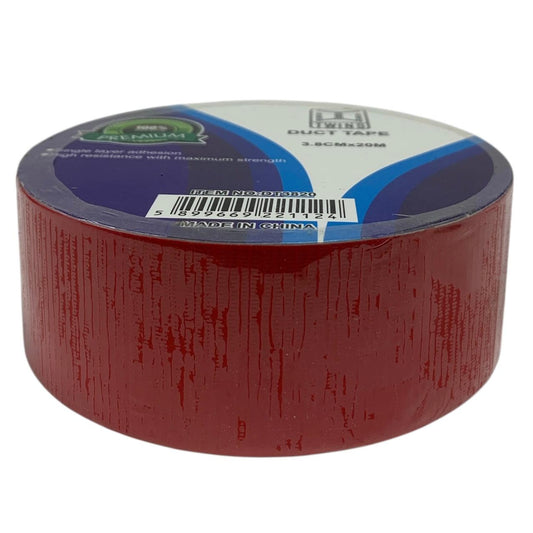 A&T Twins Duct Tape 3.8 cm x 20 M Medium Size Red Color || تيب قماش توينز اي اند تي لون احمر حجم وسط ٣.٨ سم * ٢٠ متر
