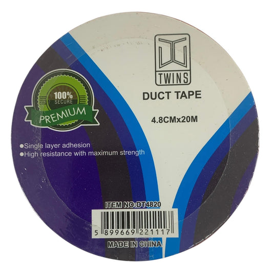 A&T Twins Duct Tape 4.8 cm x 20 M Large Size Red Color || تيب قماش توينز اي اند تي لون احمر حجم كبير ٤.٨ سم * ٢٠ متر