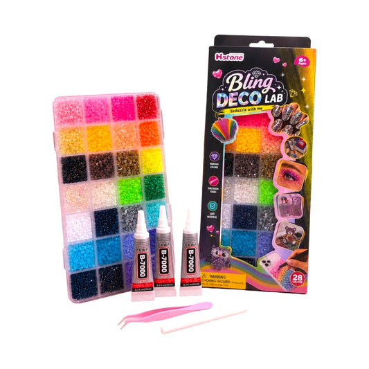 Bedazzled Crystals 28 Colors with Glue Set || مجموعة بيدازلد كريستال ٢٨ لون مع صمغ