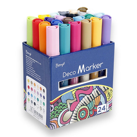 Acrylic Color Markers 24 Set || الوان اكريليك ماركر ٢٤ لون