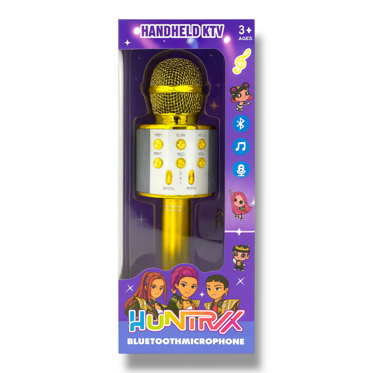 Kpop Demon Hunter Karaoke Microphone Golden Color || لعبة مايكروفون كاريوكي كي بوب ديمون هنتر لون ذهبي