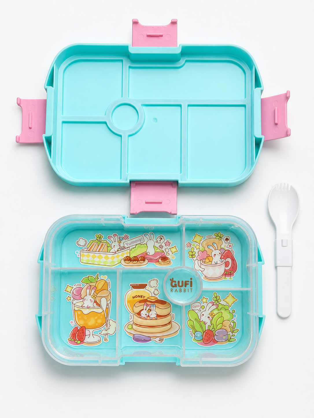 Yummy Bento Lunch Box Teal || يمي بنتو لانش بوكس تيل