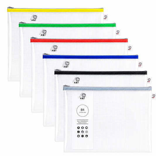 Zipper File Assorted Colors B4 Size || B4 ملف سحاب الوان مختلفة حجم