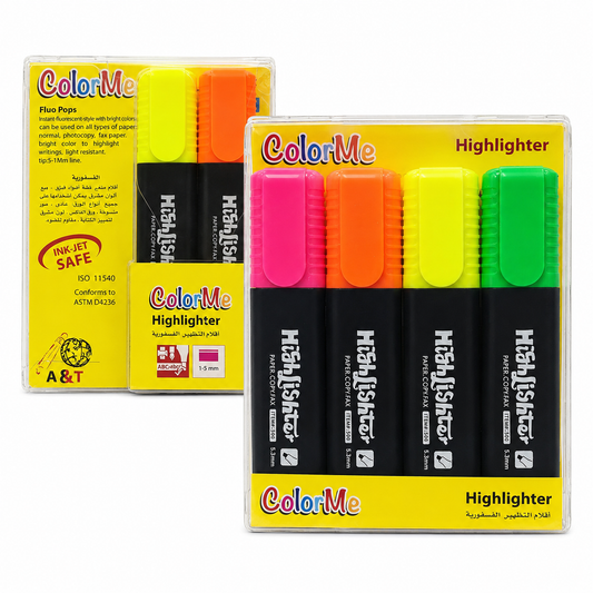A&T Highlighter Package 6 Pcs || باكيج هايلايترز اي اند تي ٦ قطعة