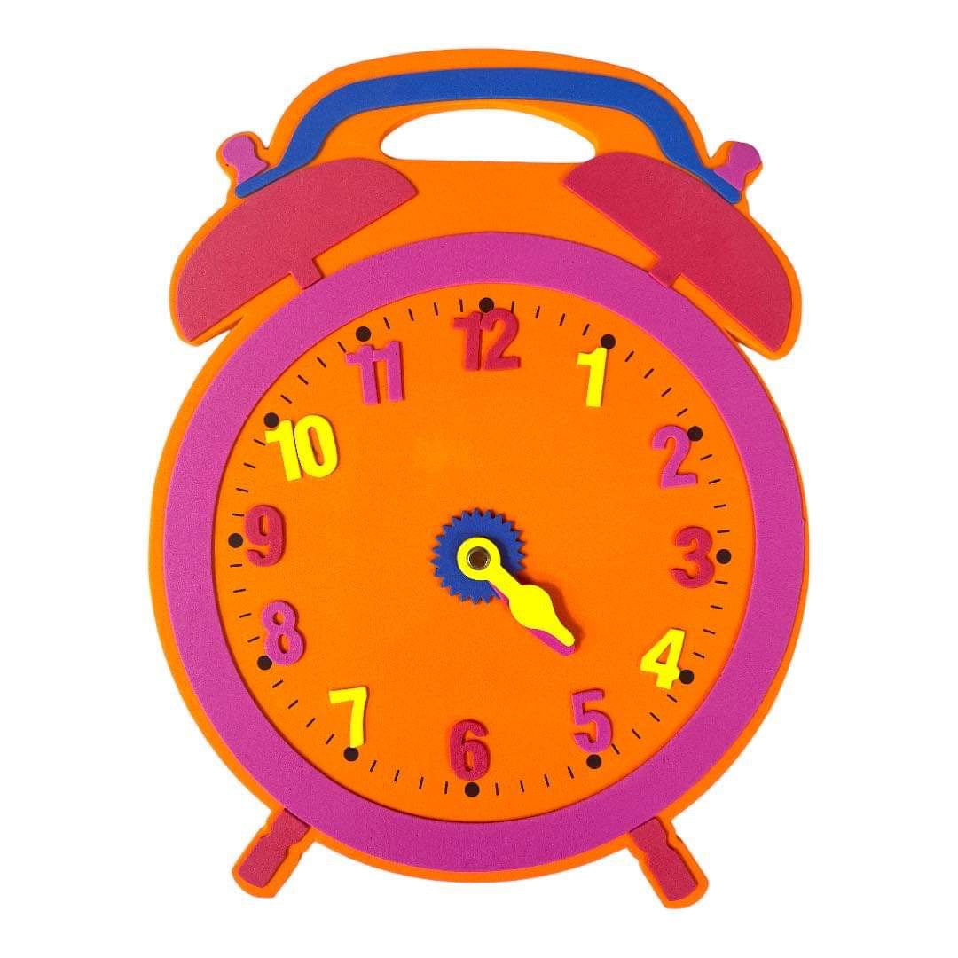 Educational Foam Clock Timer Toy || لعبة تعليمية فوم شكل منبه