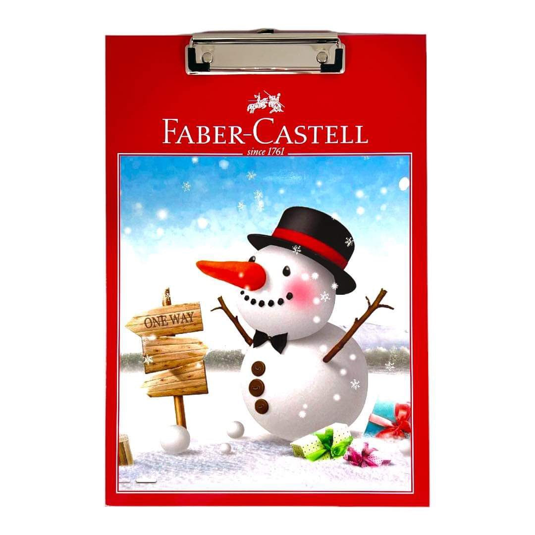 Faber Castell Clip Board Snowman || كليب بورد فيبر كاستل رجل الثلج