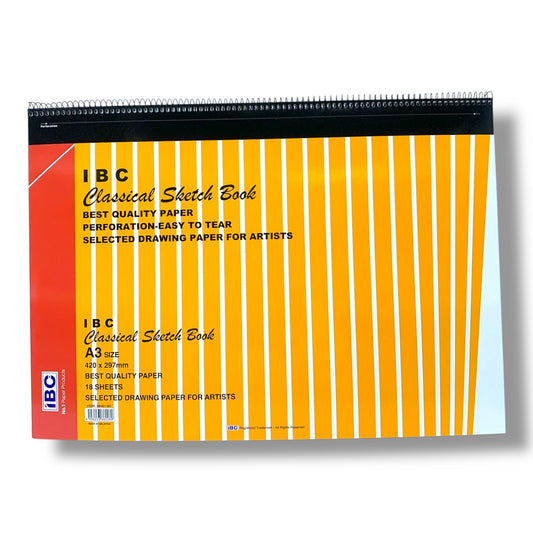 IBC Classical Sketch Book A3 Size || كراسة رسم سكتش بوك اي بي سي حجم اي ثري