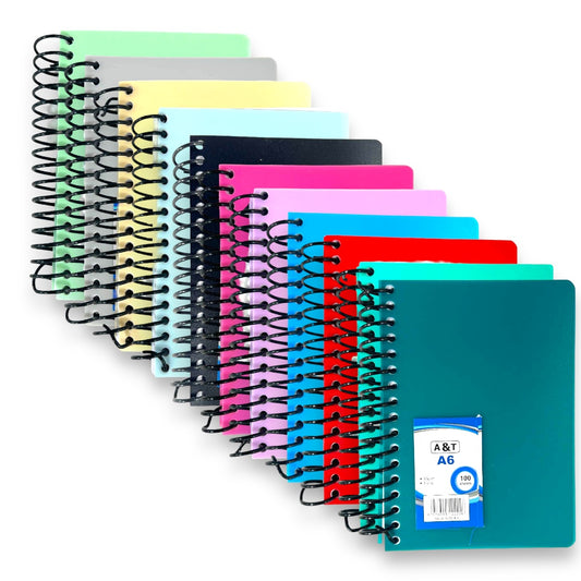 A&T Notebook Assorted Colors A6 Size || دفتر اي اند تي A6 الوان مختلفة حجم 