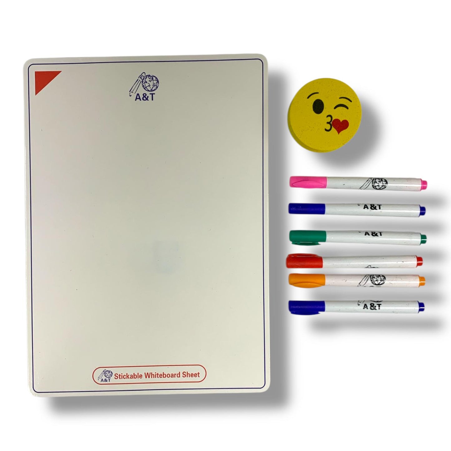 A&T Write and Erase Board Set || باكيج  سبورة لاصقة اي اند تي