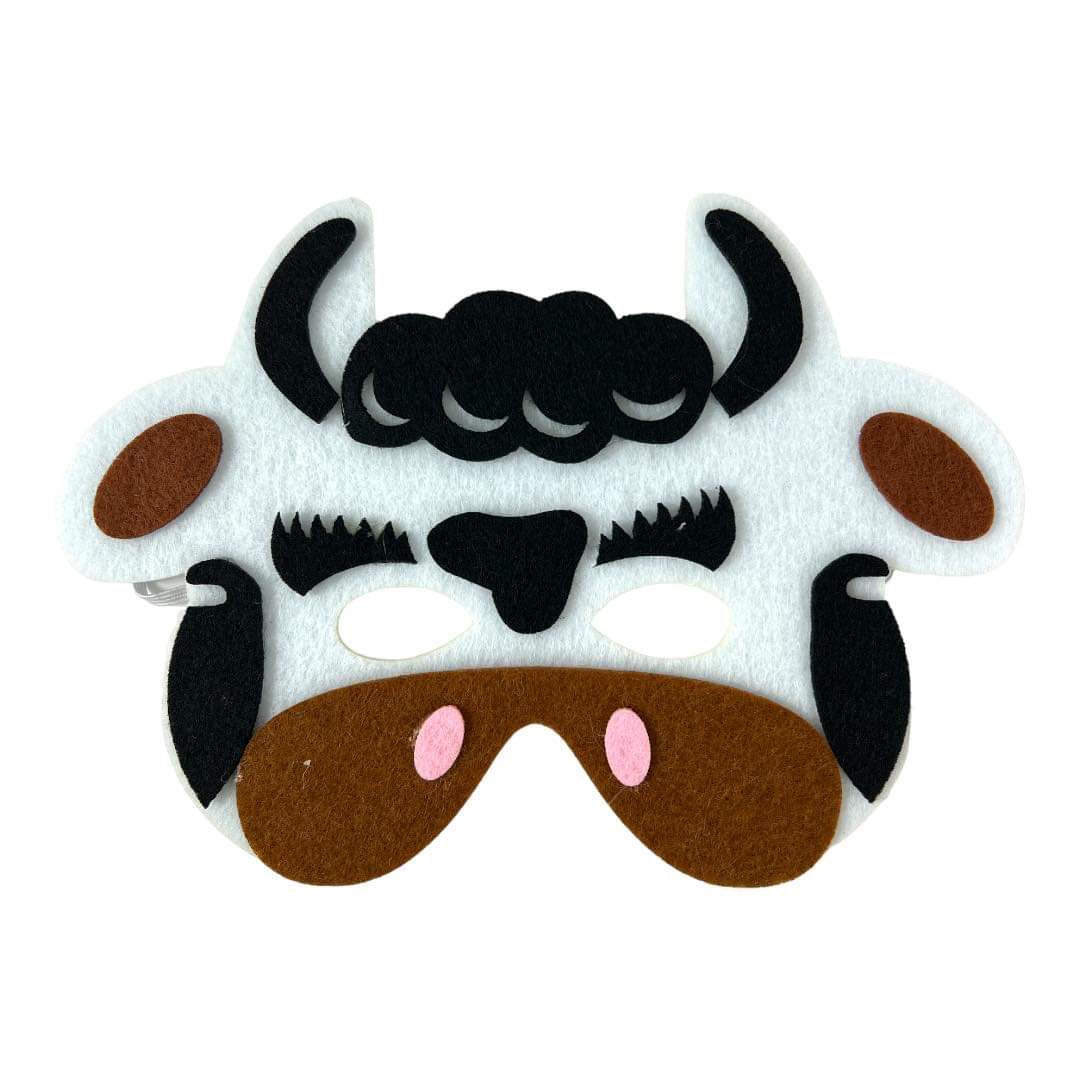 Cow Mask Felt || قناع جوخ شكل عجل