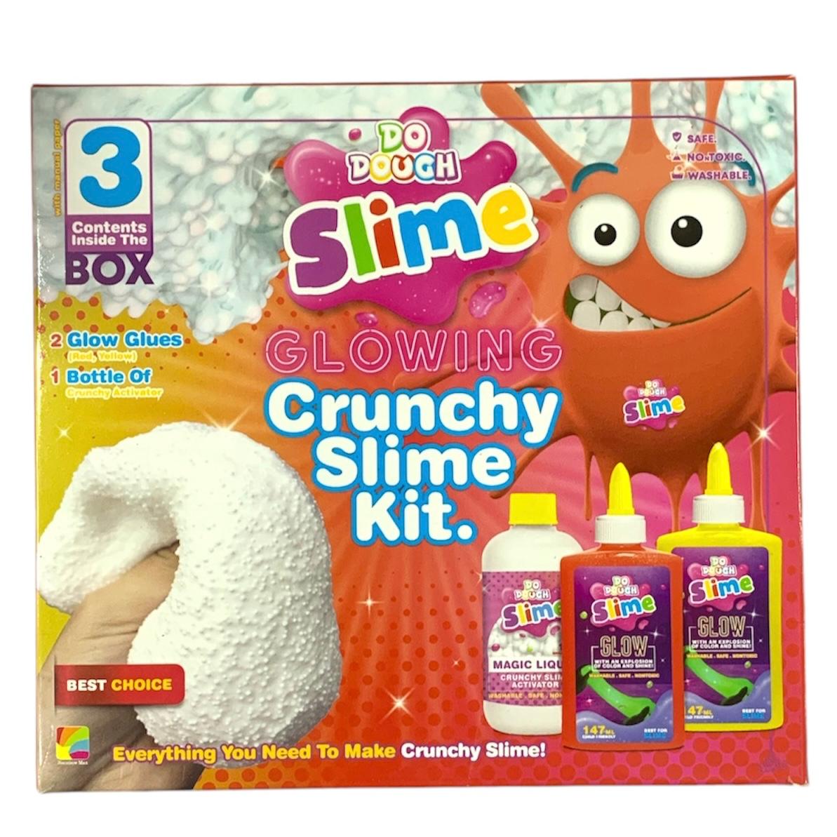 Do Dough Glowing Crunchy Slime Kit 3 Pcs || مجموعة سلايم كرنشي مضيئ ٣ قطع دو دوه