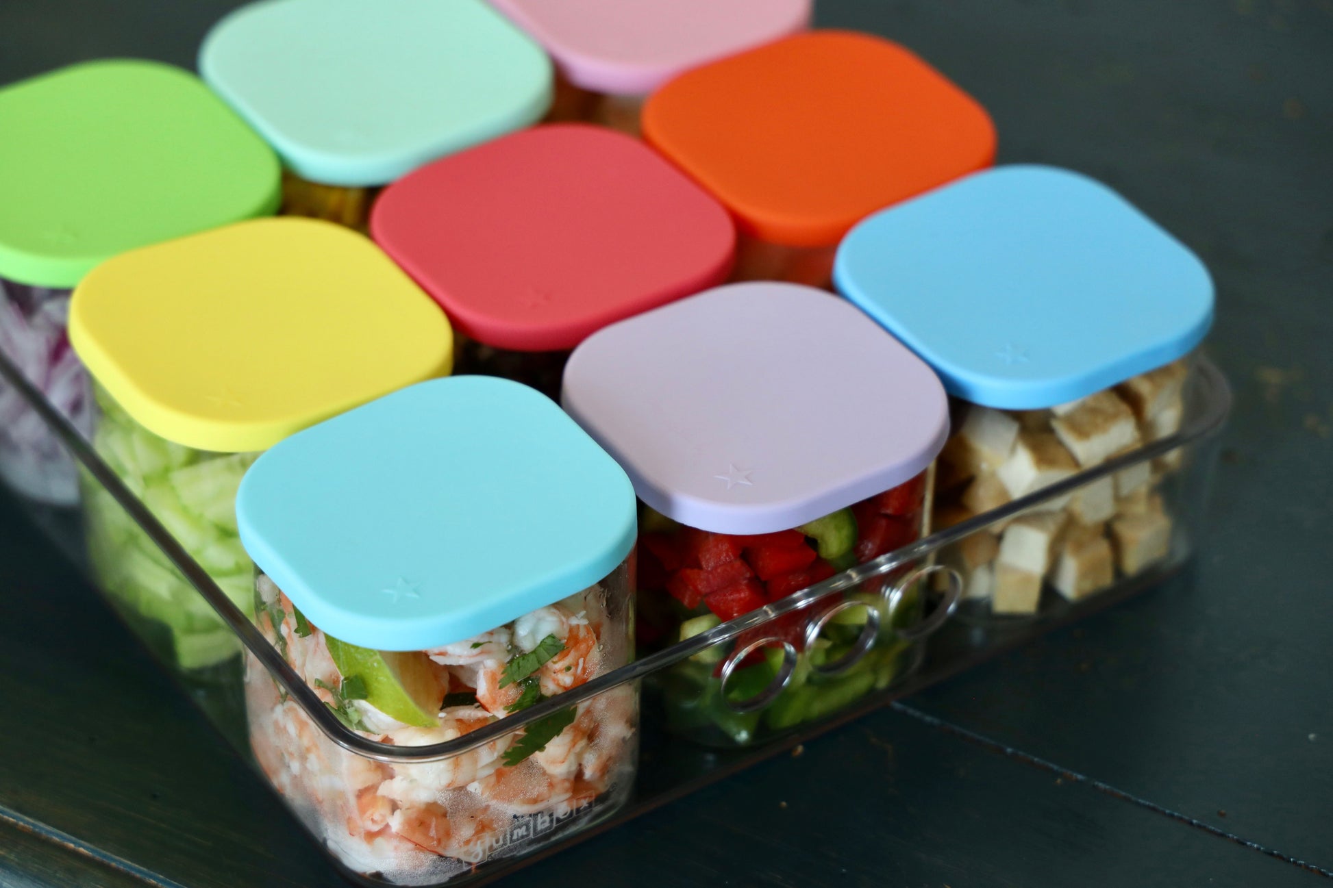 Yumbox Chop Chop Glass Cubes -Juicy Set - Set of 3 Lunch Box