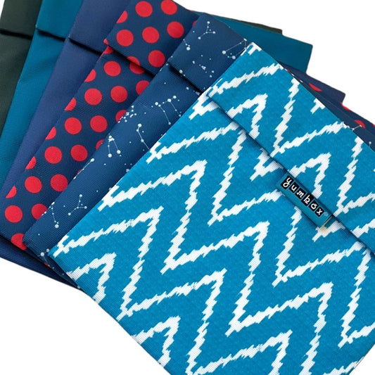 Yumbox Reusable Sandwich & Snack Baggies - Teal Ziq Zaq