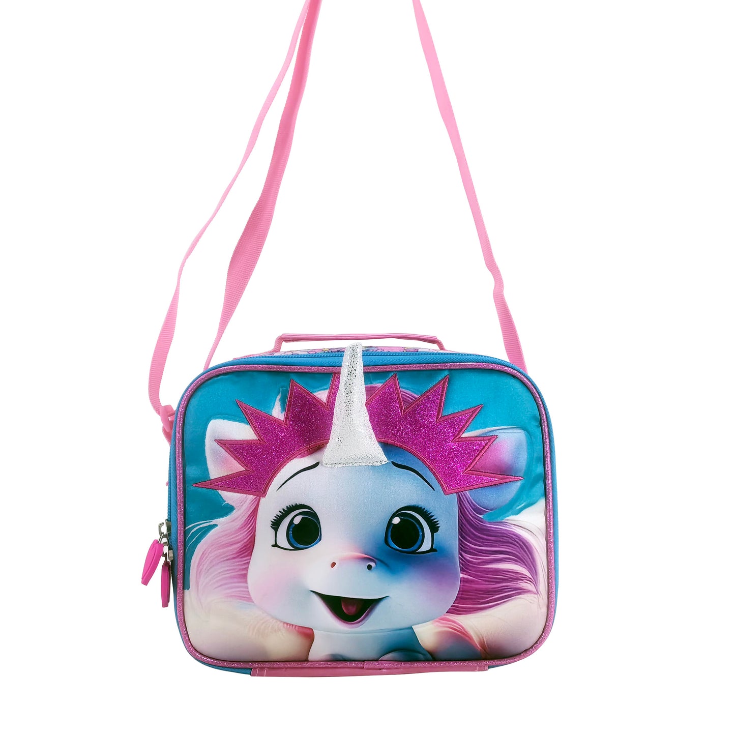 Baby Unicorn Back to School Trolley Backpack Set 3 Pcs 16 Inch || مجموعة جنطة ترولي بيبي يونيكورن 3 قطع حجم كبير 16 انش