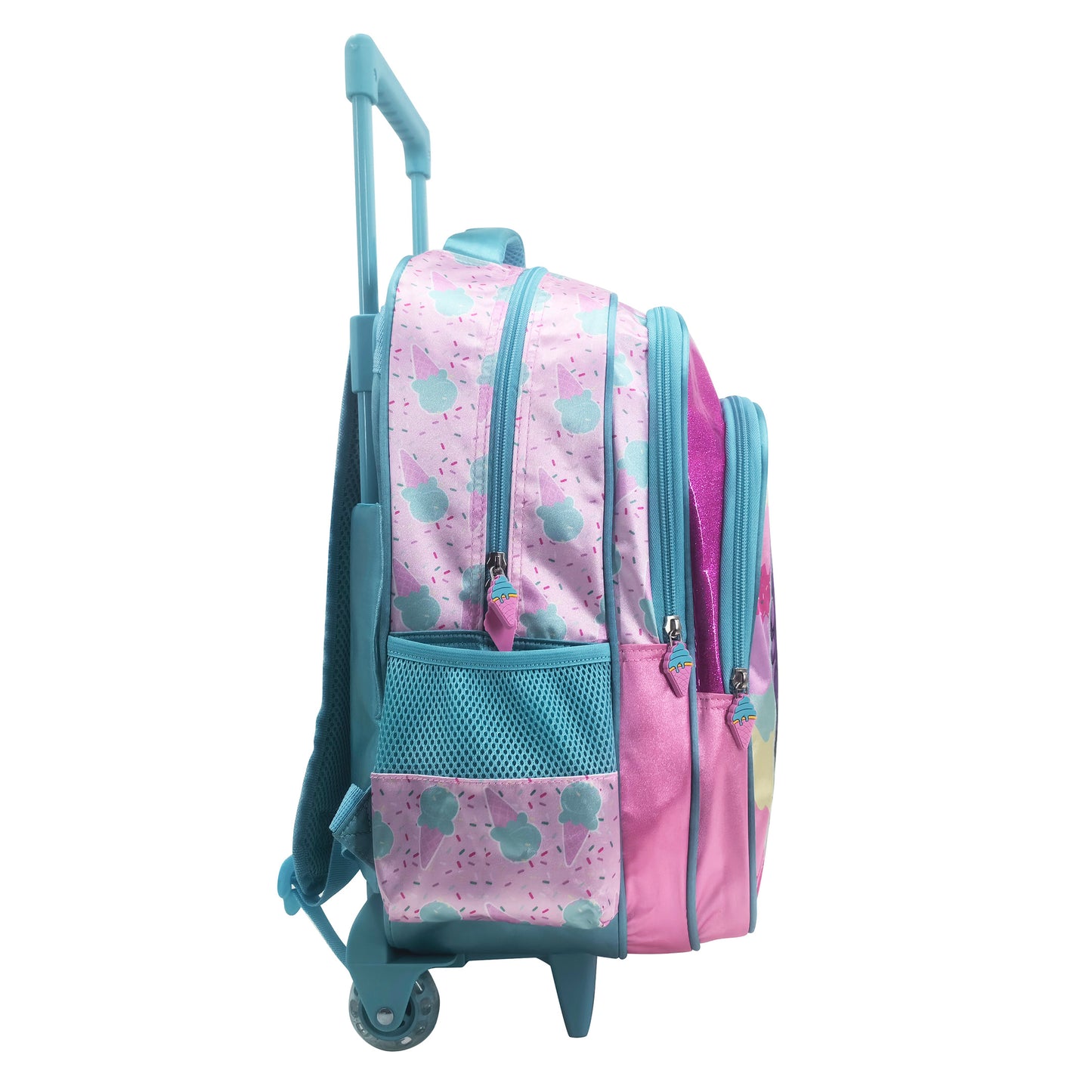 Purple Princess Back to School Trolley Backpack Set 3 Pcs 16 Inch || مجموعة جنطة ترولي الاميرة البنفسجية 3 قطع حجم كبير 16 انش