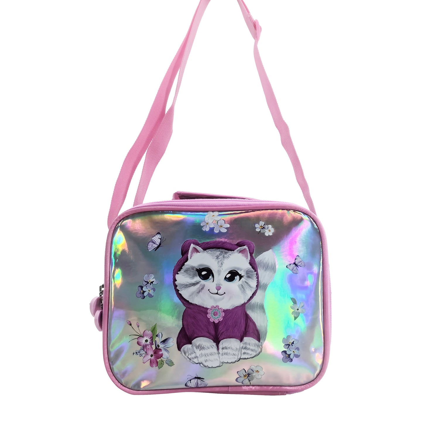 Kitty Cat Back to School Trolley Backpack Set 3 Pcs 16 Inch || مجموعة جنطة ترولي كتي كات 3 قطع حجم كبير 16 انش