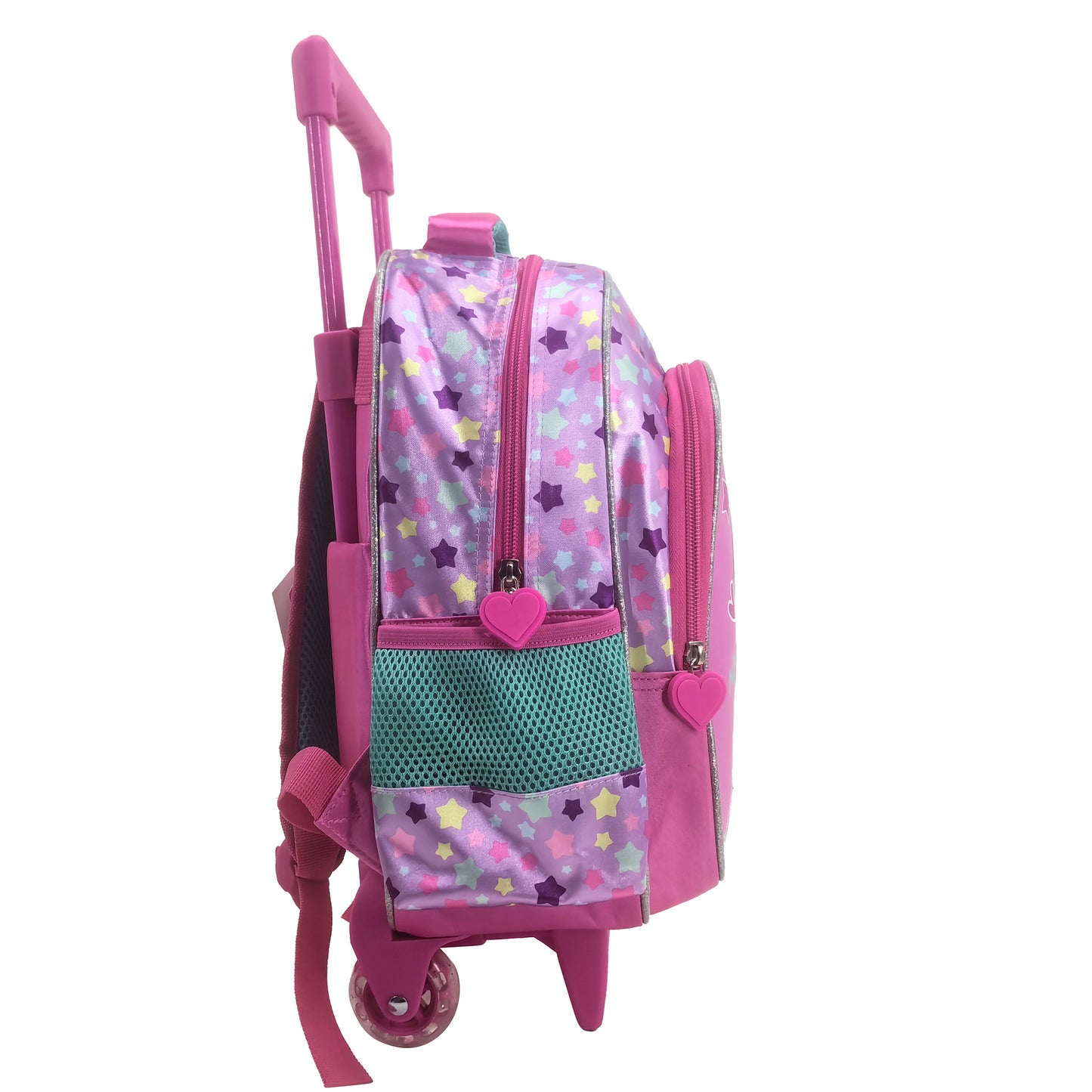 Star Princess Back to School Trolley Backpack Set 3 Pcs 16 Inch || مجموعة جنطة ترولي 3 قطعة اميرة النجوم حجم كبير 16 انش