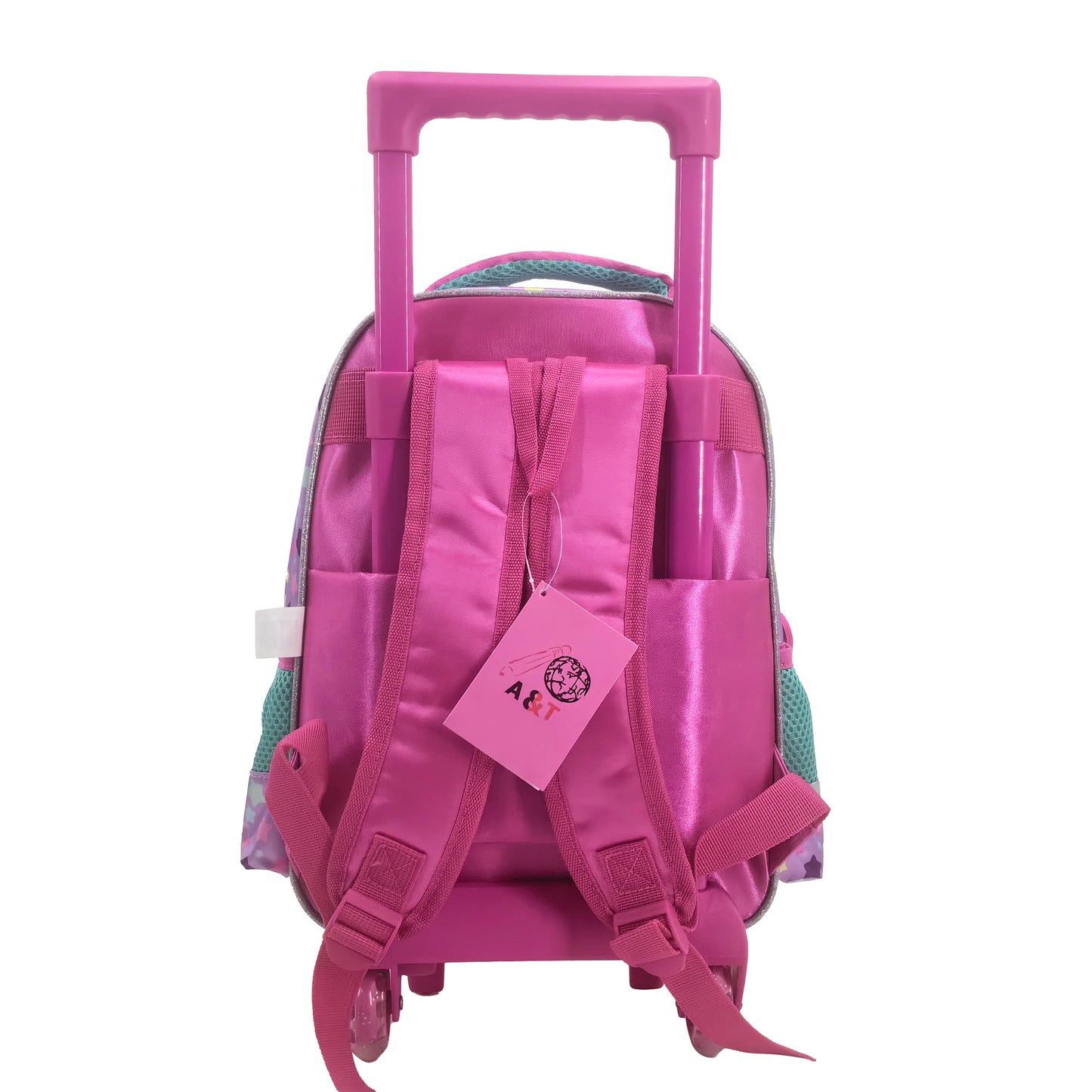 Star Princess Back to School Trolley Backpack Set 3 Pcs 16 Inch || مجموعة جنطة ترولي 3 قطعة اميرة النجوم حجم كبير 16 انش