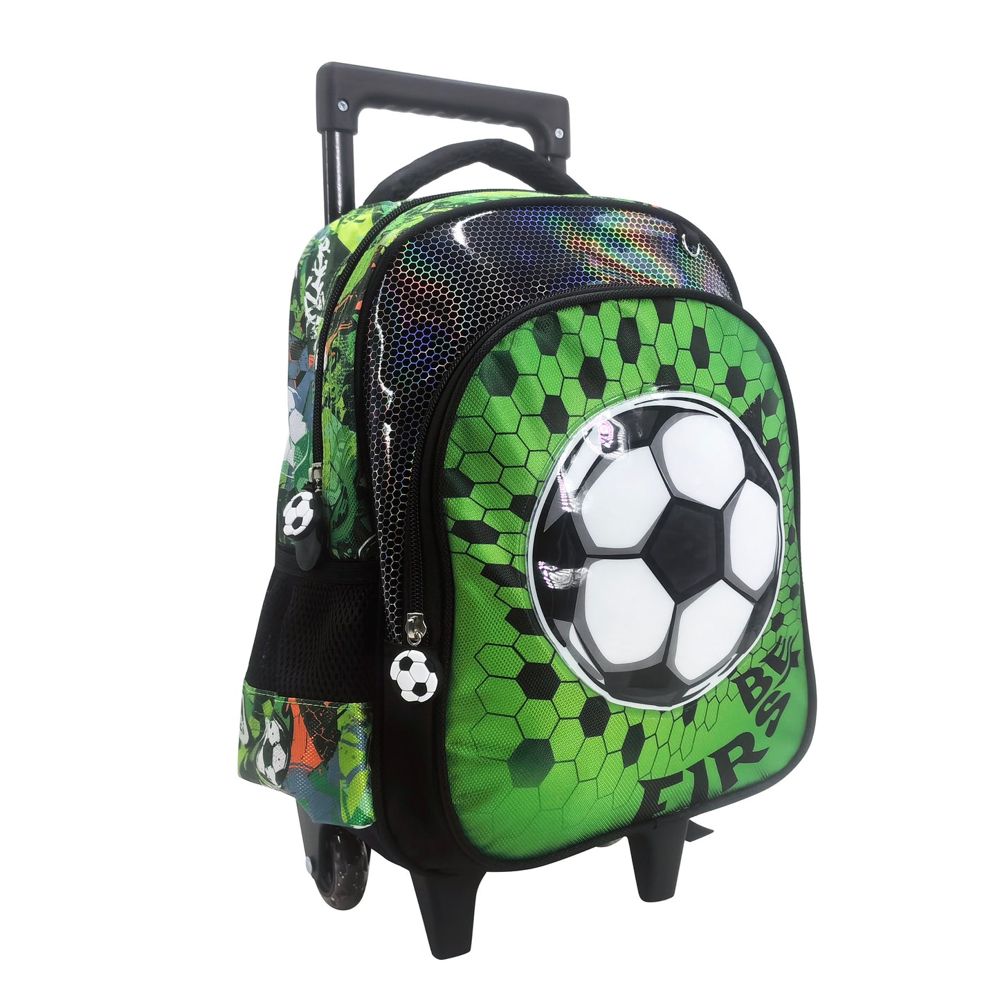 Soccer Back to School Trolley Backpack Set 2 Pcs 13 Inch || مجموعة جنطة ترولي كرة قدم 2 قطع حجم كبير 13 انش