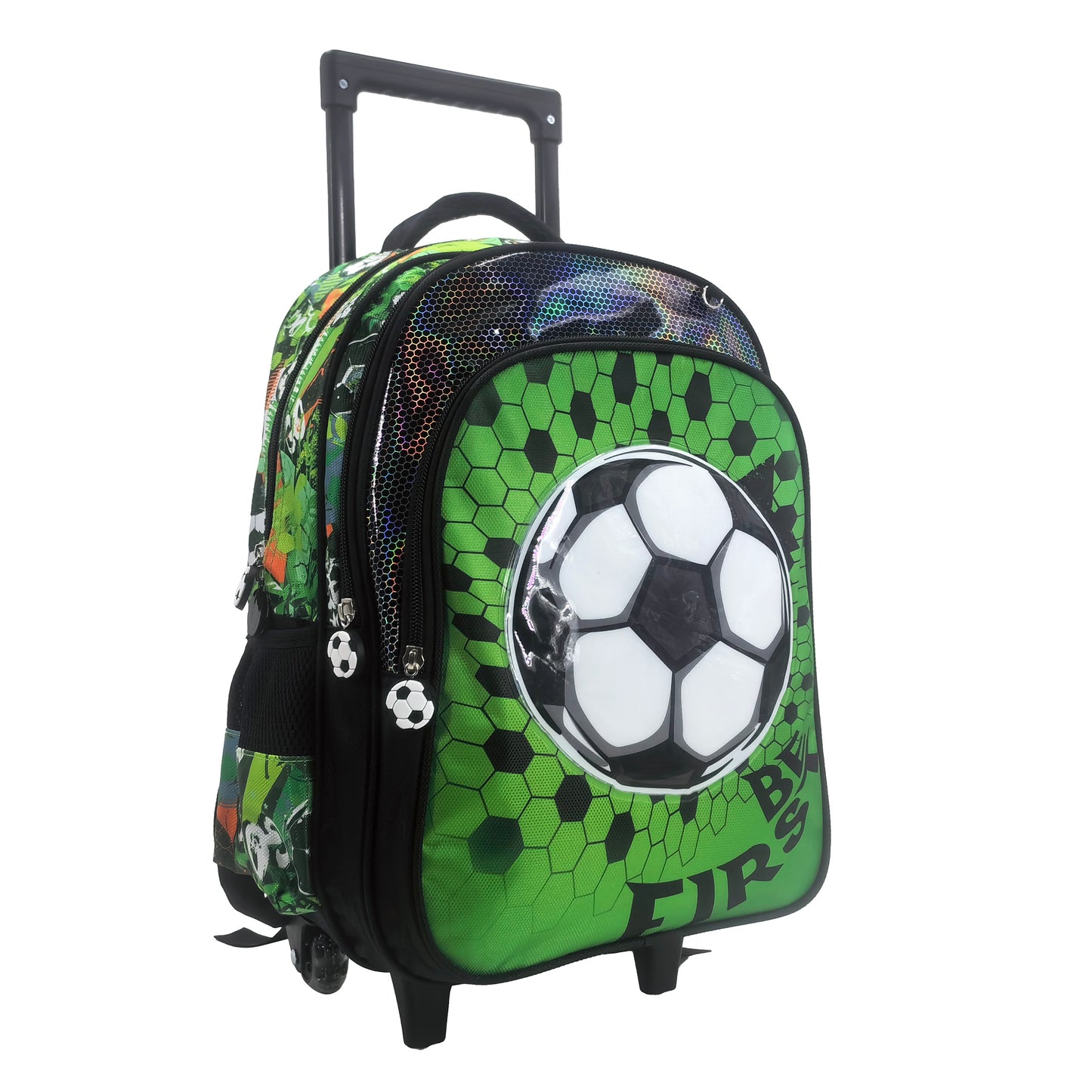 Soccer Back to School Trolley Backpack Set 3 Pcs 16 Inch || مجموعة جنطة ترولي 3 قطعة كرة قدم حجم كبير 16 انش