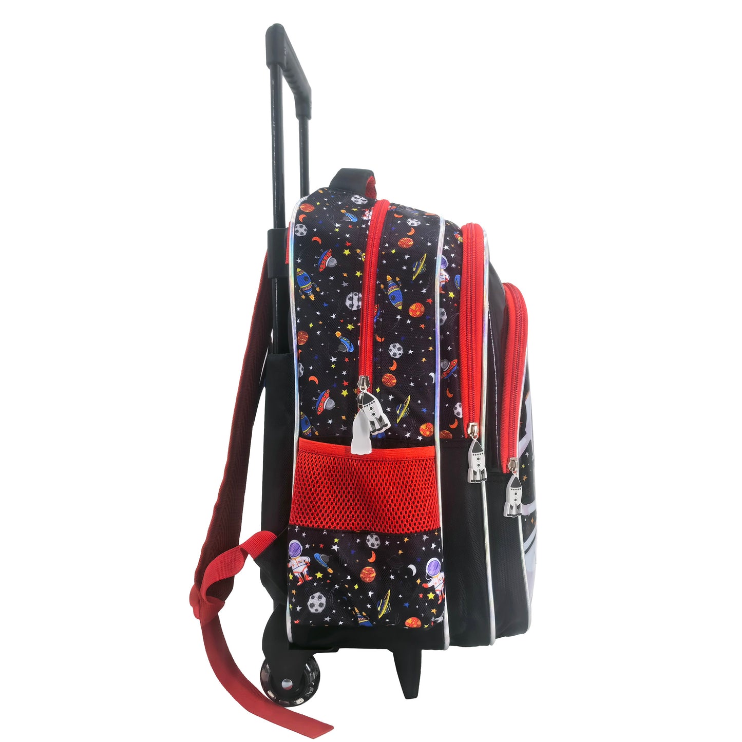 Space Bag Back to School Trolley Backpack Set 3 Pcs 16 Inch || مجموعة جنطة ترولي 3 قطع الفضاء حجم كبير 16 انش