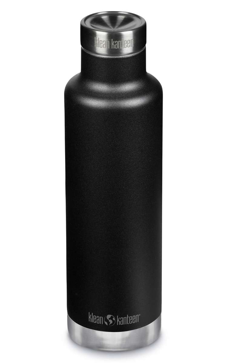 Klean Kanteen Stainless steel insulated bottle Classic 750ml Black Color || مطارة ماء كليين كانتيين ستييل 750 مل لون اسود