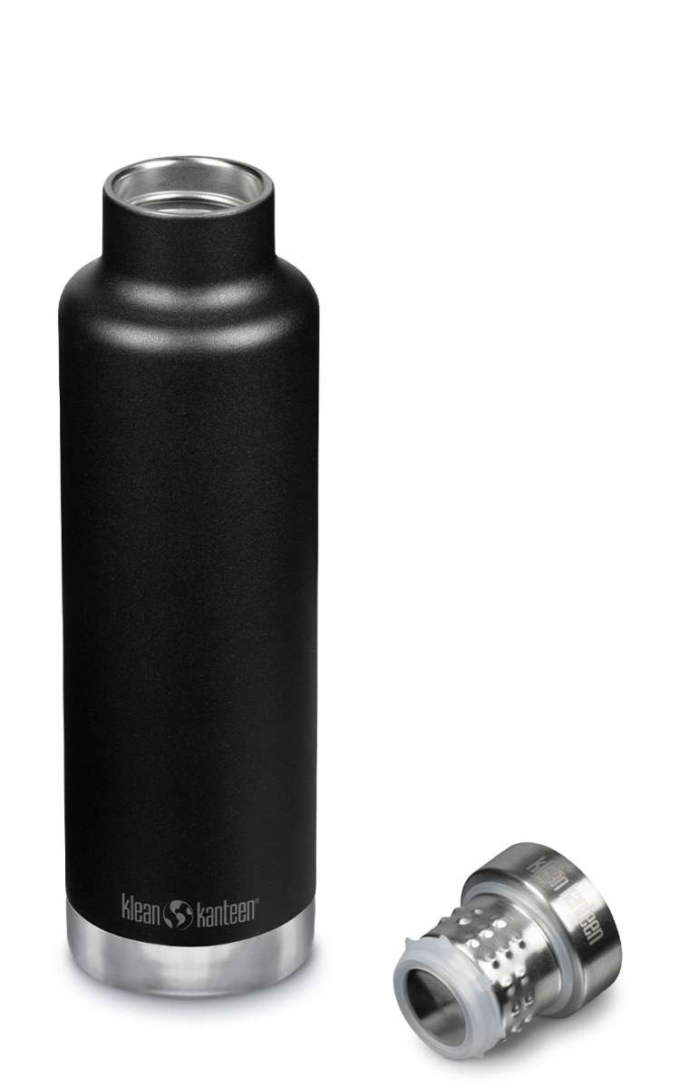 Klean Kanteen Stainless steel insulated bottle Classic 750ml Black Color || مطارة ماء كليين كانتيين ستييل 750 مل لون اسود