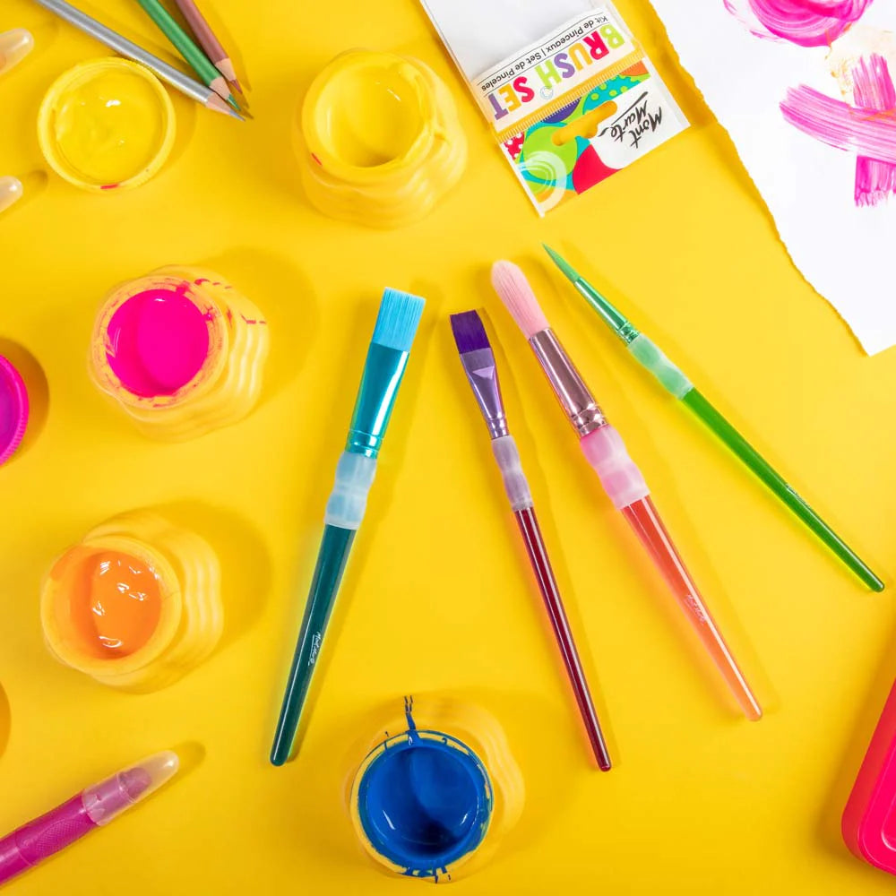 Mont Marte Kids Brush Set 4pc || فرش رسم مونت مارت 4 حبة للاطفال