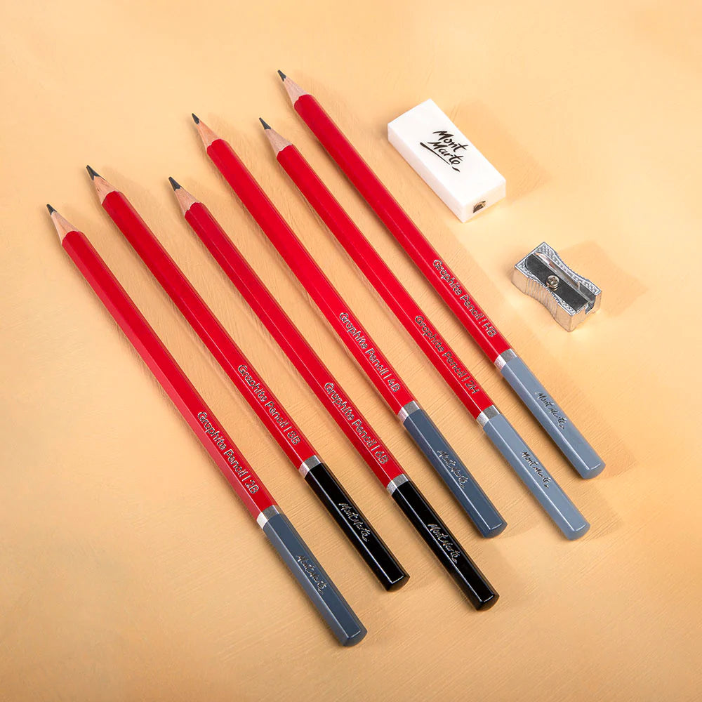 Mont Marte Drawing Set Signature 8pc || اقلام رسم سكتش مونت مارت 8 درجات