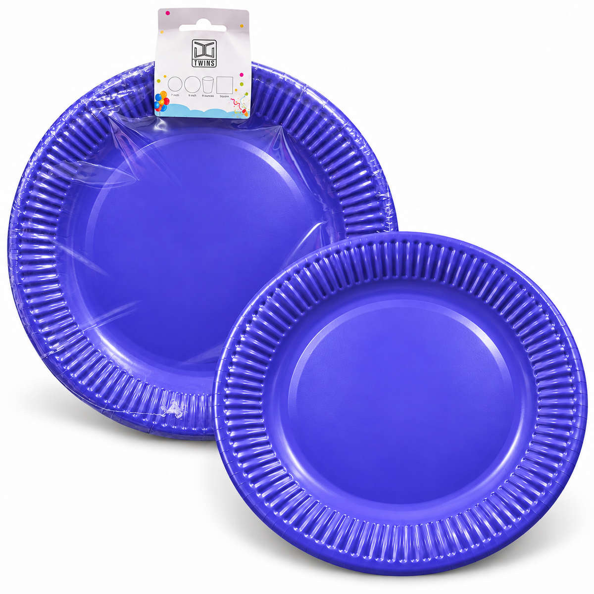Paper Party Plates Solid Purple – Small || صحون حفلات ورقية بنفسجي سادة – صغير