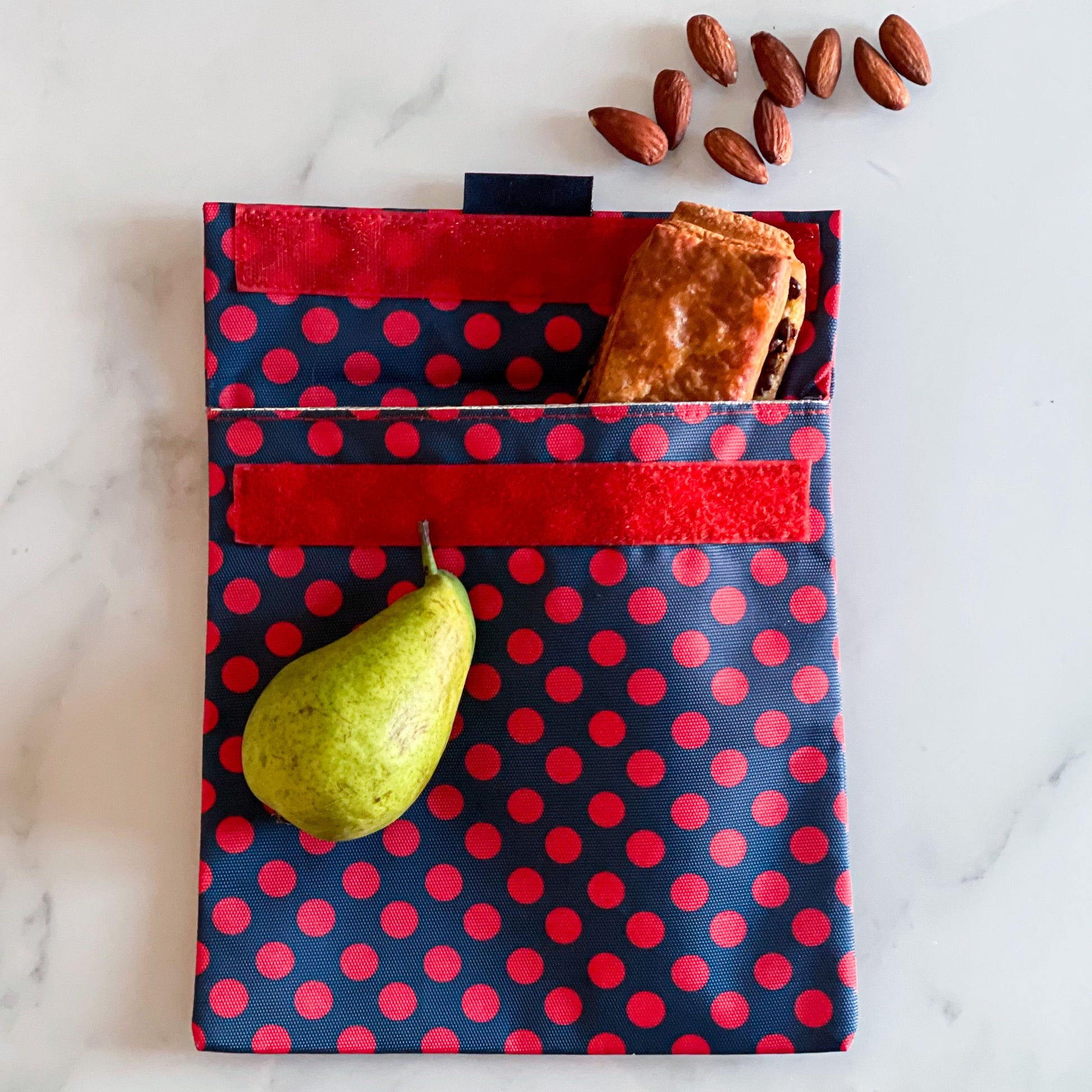 Yumbox Reusable Sandwich & Snack Baggies - Zesty Polka Dots