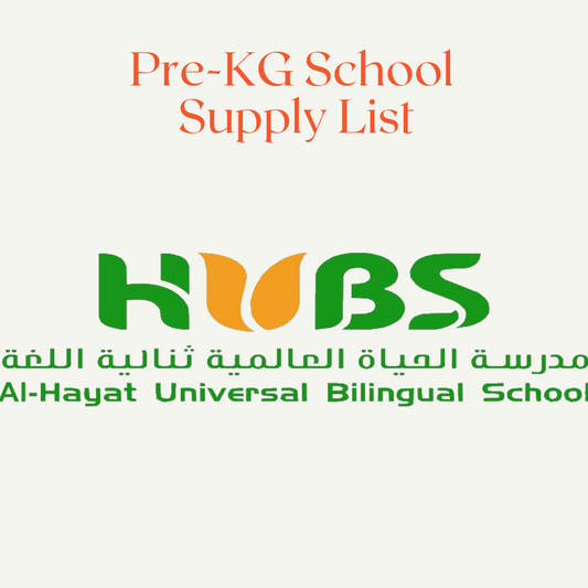 HUBS School Stationery, PRE-KG List