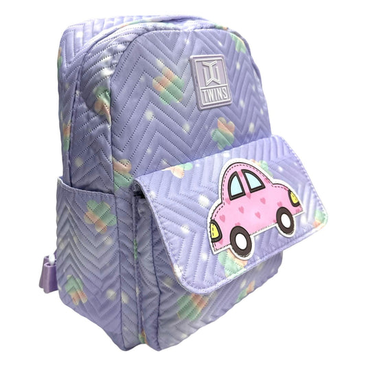 Twins Kids Bag Pink Car || جنطة ظهر توينز روضة موديل السيارة الوردية