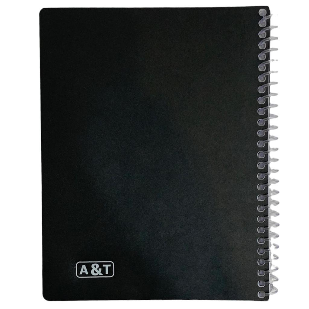 A&T Spiral Note Book 8x10 60 Pages 2 Lines || دفتر سلك سادة اطلس حجم 8*10عدد 60 ورقة 2 سطر انجليزي